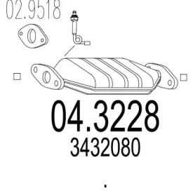 Катализатор MTS 04.3228