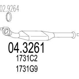 Катализатор MTS 04.3261