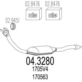 Катализатор MTS 04.3280