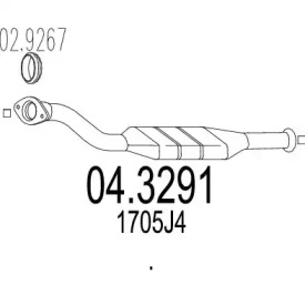 Катализатор MTS 04.3291