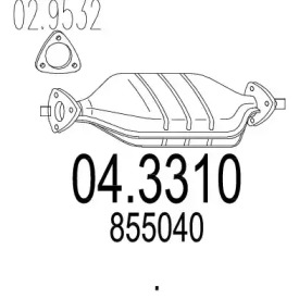 Катализатор MTS 04.3310