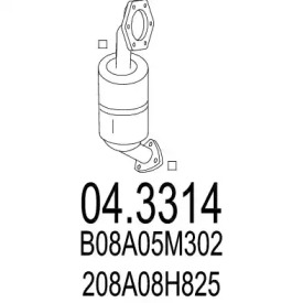 Катализатор MTS 04.3314