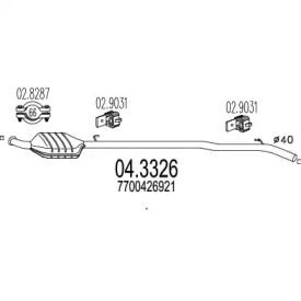 Катализатор MTS 04.3326