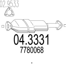 Катализатор MTS 04.3331