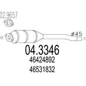 Катализатор MTS 04.3346