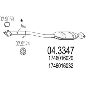 Катализатор MTS 04.3347