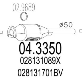 Катализатор MTS 04.3350