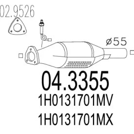 Катализатор MTS 04.3355