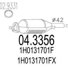 Катализатор MTS 04.3356