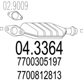 Катализатор MTS 04.3364