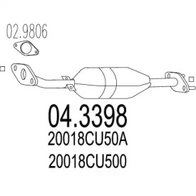 Катализатор MTS 04.3398