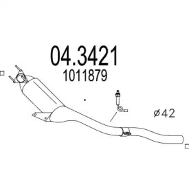 Катализатор MTS 04.3421