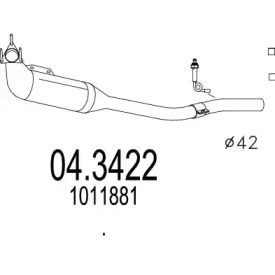 Катализатор MTS 04.3422