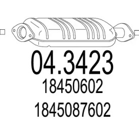 Катализатор MTS 04.3423