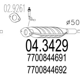 Катализатор MTS 04.3429