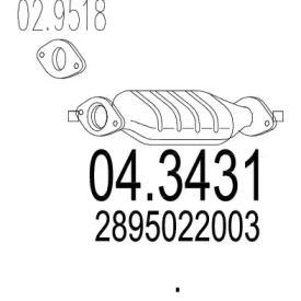 Катализатор MTS 04.3431