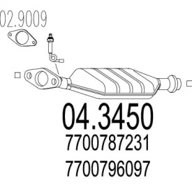 Катализатор MTS 04.3450