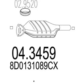 Катализатор MTS 04.3459