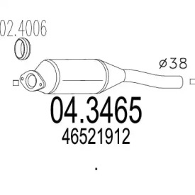 Катализатор MTS 04.3465