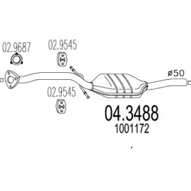 Катализатор MTS 04.3488