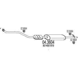 Катализатор MTS 04.3604