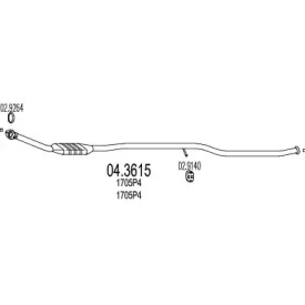 Катализатор MTS 04.3615