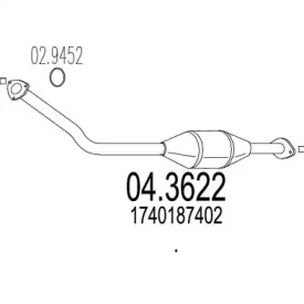 Катализатор MTS 04.3622