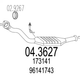 Катализатор MTS 04.3627