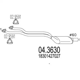 Катализатор MTS 04.3630