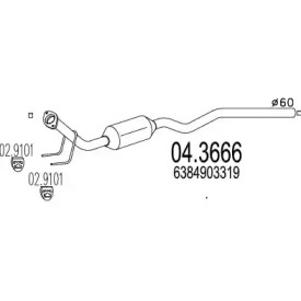 Катализатор MTS 04.3666