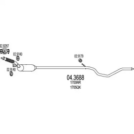Катализатор MTS 04.3688