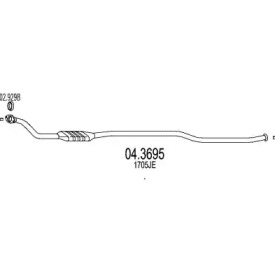 Катализатор MTS 04.3695
