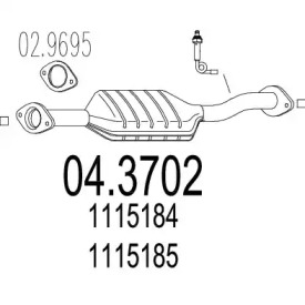 Катализатор MTS 04.3702