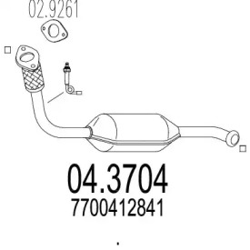 Катализатор MTS 04.3704