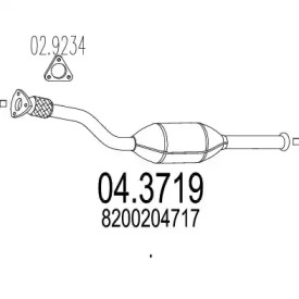 Катализатор MTS 04.3719