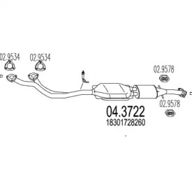 Катализатор MTS 04.3722