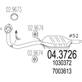 Катализатор MTS 04.3726