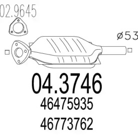 Катализатор MTS 04.3746