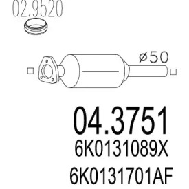 Катализатор MTS 04.3751