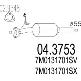 Катализатор MTS 04.3753