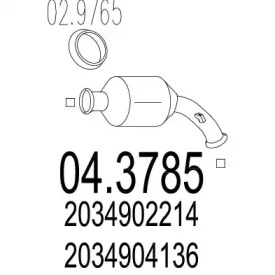 Катализатор MTS 04.3785