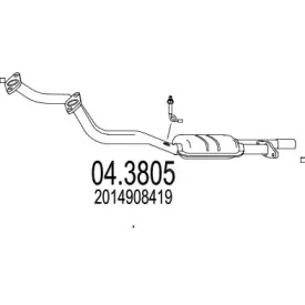 Катализатор MTS 04.3805
