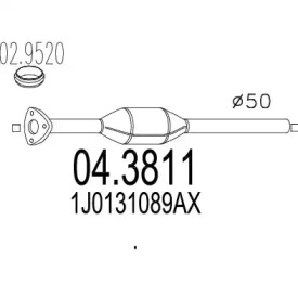 Катализатор MTS 04.3811