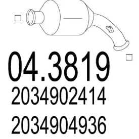 Катализатор MTS 04.3819