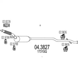 Катализатор MTS 04.3827