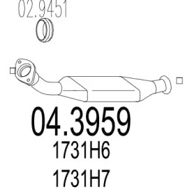 Катализатор MTS 04.3959