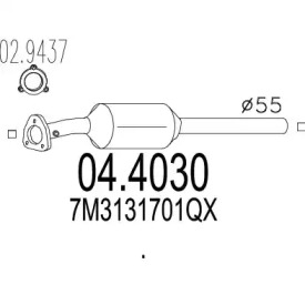 Катализатор MTS 04.4030