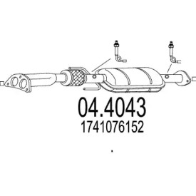 Катализатор MTS 04.4043