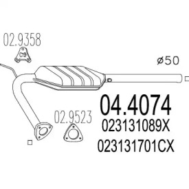 Катализатор MTS 04.4074