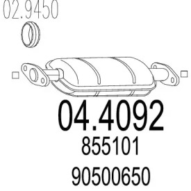 Катализатор MTS 04.4092